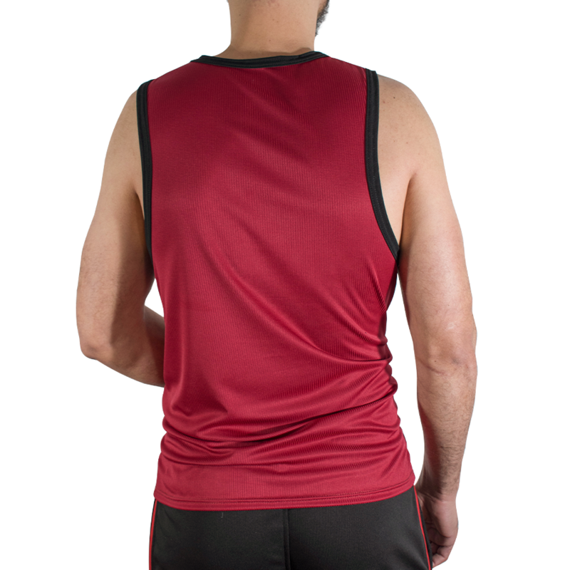 MACHO - CMV003 CAMISETA GYM GRANATE L/XL