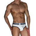 MACHO - MCH006 SLIP CLÁSICO BLANCO + NEGRO M