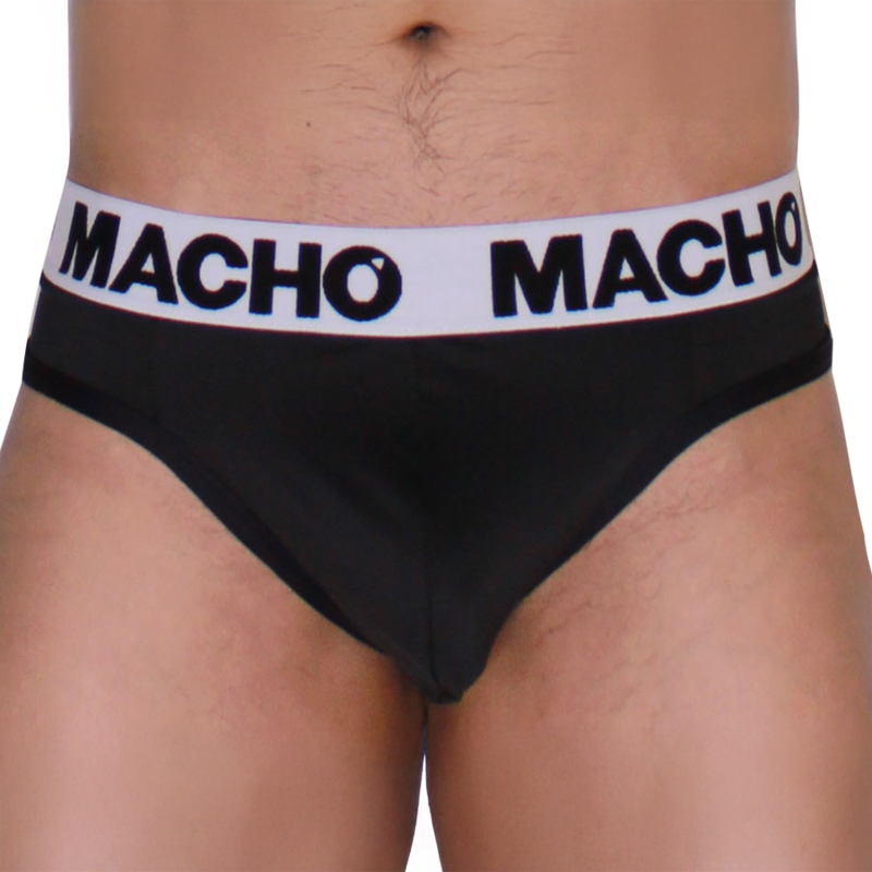 MACHO - MTG002 TANGA NEGRO/NEGRO M