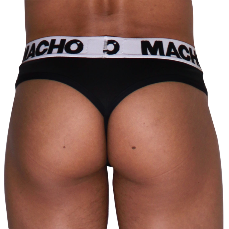 MACHO - MTG002 TANGA NEGRO/NEGRO M