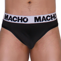MACHO - MTG002 TANGA NEGRO/NEGRO L