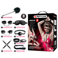 PRETTY LOVE - KIT BDSM 8 PIEZAS NEGRO