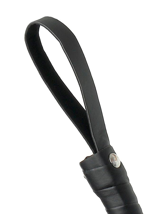 FÉTICHE FANTAISIE ÉDITION LIMITÉE - FOUET EN CUIR NOIR