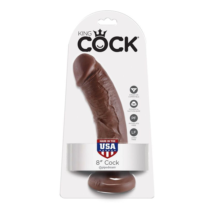KING COCK - PÉNIS MARRON 20,3 CM