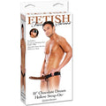 FETISH FANTASY SERIES - ARNÉS HUECO AJUSTABLE CHOCOLATE 22 CM