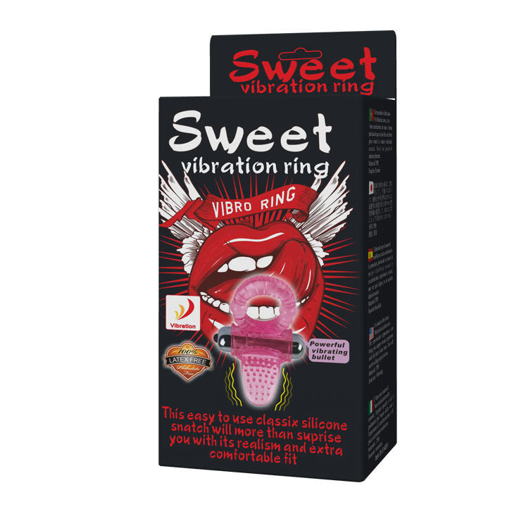 DANSE - SWEET ABS 10 RYTHMES ANNEAU PÉNIS VIBRANT ROSE