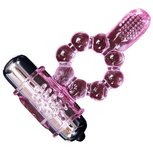 BAILE - ANNEAU EN SILICONE LANGUE 10 RYTHMES AVEC VIBRATION ROSE