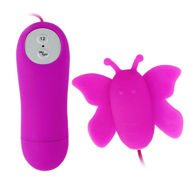 BAILE - STIMULATEUR CLITORIDIEN PAPILLON LOVE EGGS 12 VITESSES LILA TÉLÉCOMMANDE