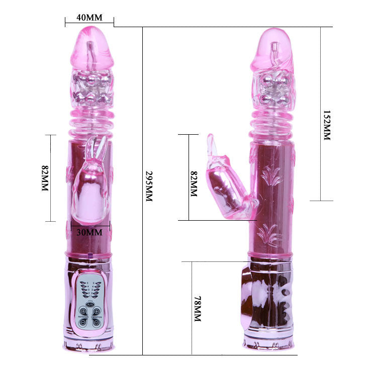 DANSE - LAPIN BATTEUR ROTATIF RAMPANT ROSE