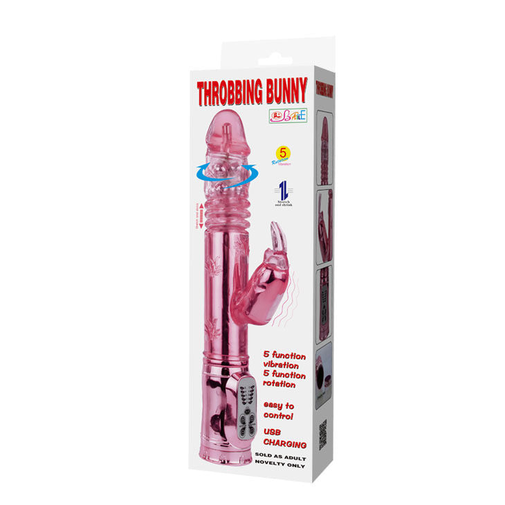 DANSE - LAPIN BATTEUR ROTATIF RAMPANT ROSE