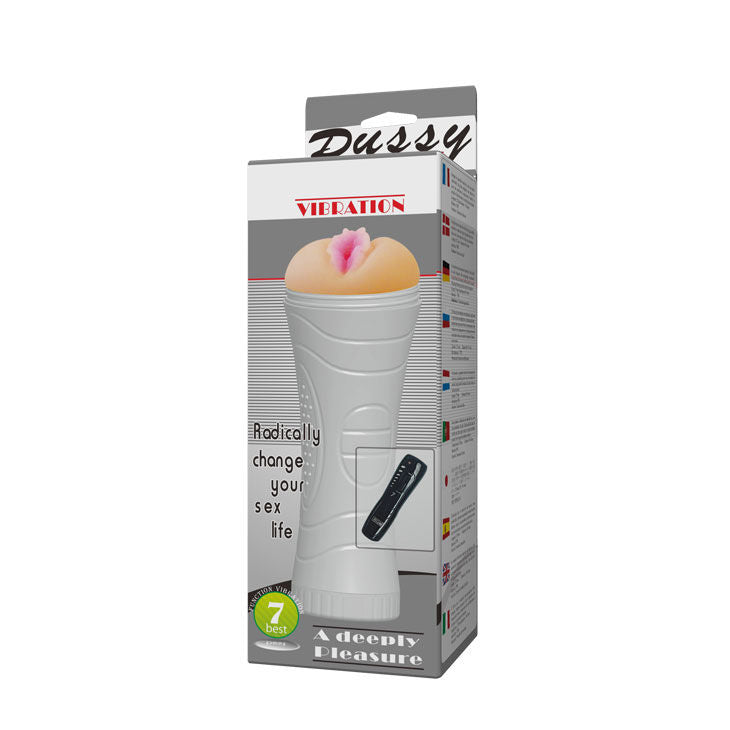 DANSE - VAGIN CHATTE VIBREUR 7 RYTHMES CYBERSKIN