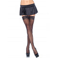 LEG AVENUE - BAS NOIRS AVEC HAUT EN DENTELLE