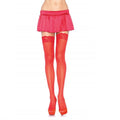 LEG AVENUE - RED STOCKINGS WITH LACE TOP