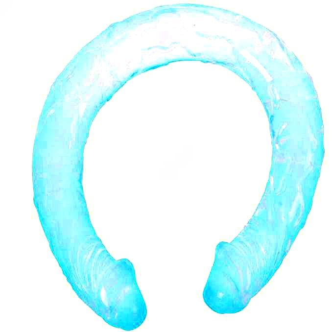 DANSE - DOUBLE GODEMICHET BLEU 44.5 CM