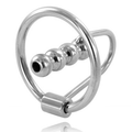 METAL HARD - ANNEAU DE GLAND AVEC PLUG URÉTRAL 30MM