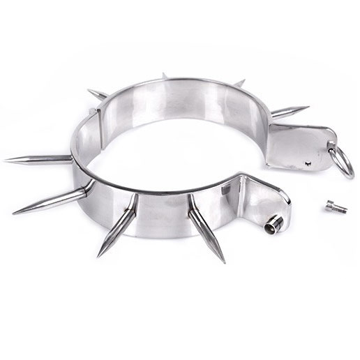 METAL HARD - COLLIER ESCLAVE BDSM À POINTES