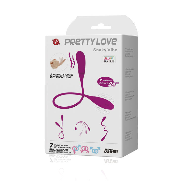 PRETTY LOVE - SMART SNAKY VIBE VIBRATEUR 7 V + 3 TITILLEURS