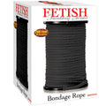 SÉRIE FÉTICHE FANTAISIE - SÉRIE BONDAGE CORDE EN SOIE NOIRE 60,96 MÈTRES