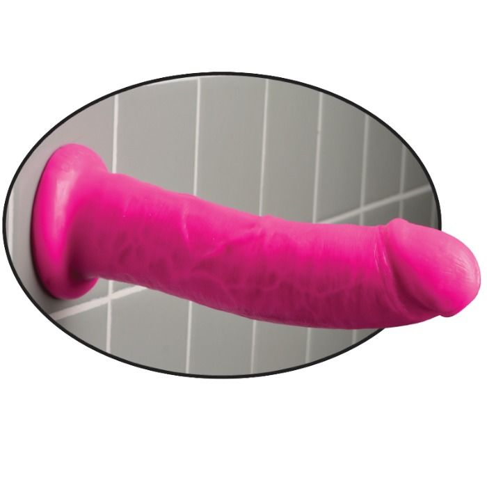 DILLIO - GODEMICHET À VENTOUSE 20,32 CM ROSE