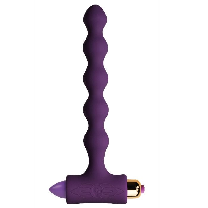 ROCKS-OFF - VIBRATING AND WAVERING ANAL PLUG PETITE SENSATIONS PEARLS