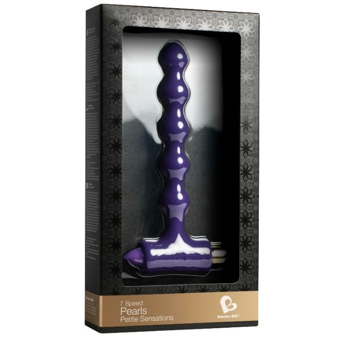 ROCKS-OFF - VIBRATING AND WAVERING ANAL PLUG PETITE SENSATIONS PEARLS