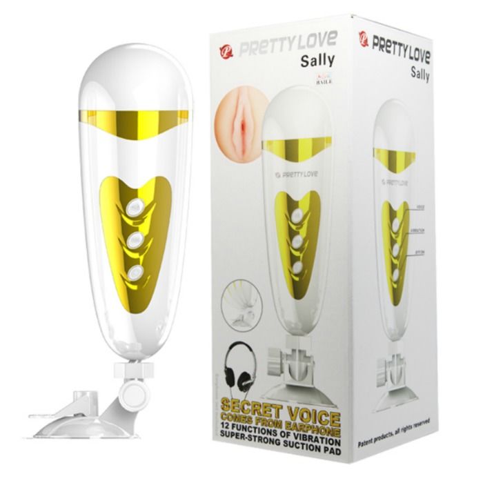 PRETTY LOVE - MASTURBATEUR MASCULIN VIBRANT ET SONORE SALLY