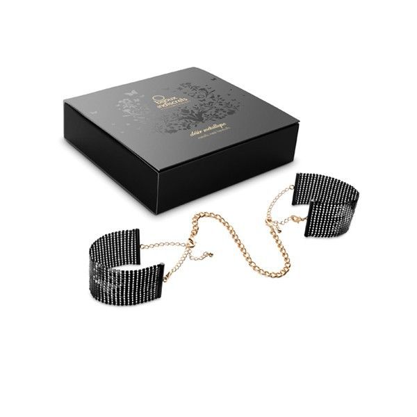 BIJOUX - DÉSIR MÉTALLIQUE MENOTTES MAILLE MÉTALLIQUE NOIRE