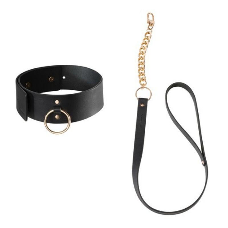 BIJOUX INDISCRETS MAZE - COLLIER AVEC SANGLE NOIR
