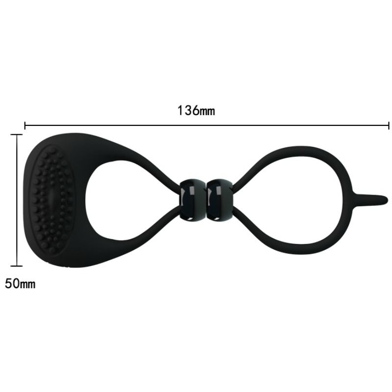 PRETTY LOVE - ANILLO DOBLE PARA PENE Y TESTÍCULOS