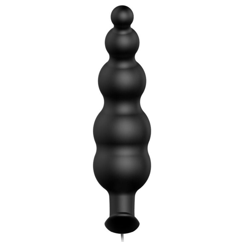 PRETTY LOVE - PLUG ANAL SILICONE STIMULATION SUPPLÉMENTAIRE ET 12 MODES DE VIBRATION NOIR TÉLÉCOMMANDE