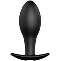 PRETTY LOVE - PLUG ANAL SILICONA FORMA ANCLA 12 MODOS VIBRACIÓN NEGRO