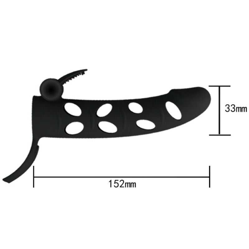 PRETTY LOVE - FUNDA SILICONA CON VIBRACIÓN 15.2 CM