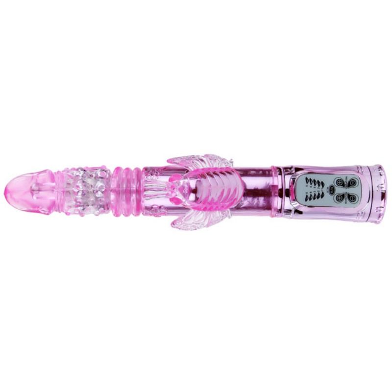 BAILE - VIBRATEUR RECHARGEABLE AVEC ROTATION ET STIMULATEUR VIBRANT BUTTERFLY