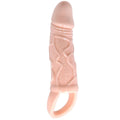 DANSE - HOUSSE D'EXTENSION DE PÉNIS VIBRANTE AVEC SANGLE POUR TESTICULES 13,5 CM