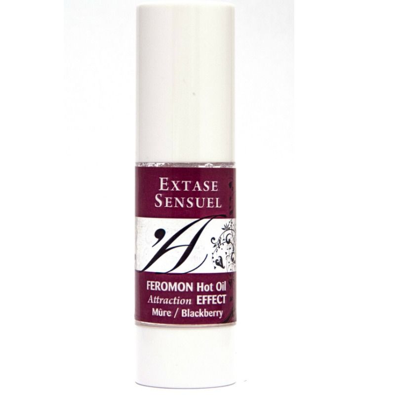 SENSUAL EXTRACT - WARMING EFFECT MASSAGE OIL WITH PHEROMONES BLACKBERRY 30 ML