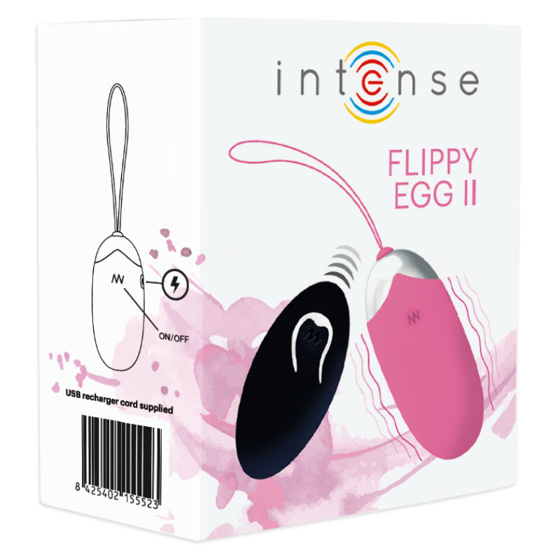 INTENSE - FLIPPY II ŒUF RECHARGEABLE TÉLÉCOMMANDÉ ROSE
