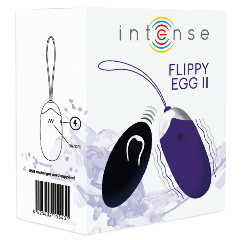 INTENSE - OEUF RECHARGEABLE TÉLÉCOMMANDÉ FLIPPY II LILA
