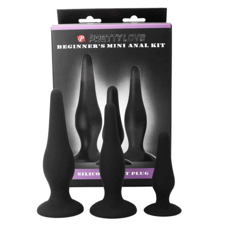 PRETTY LOVE - KIT D'INITIATION PLUGS ANALS EN SILICONE