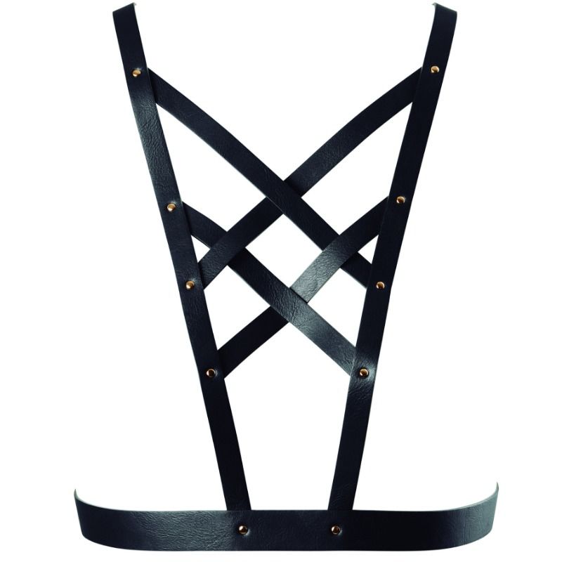 BIJOUX - INDISCRETS MAZE CROSSOVER HARNESS WITH BLACK NECKLINE