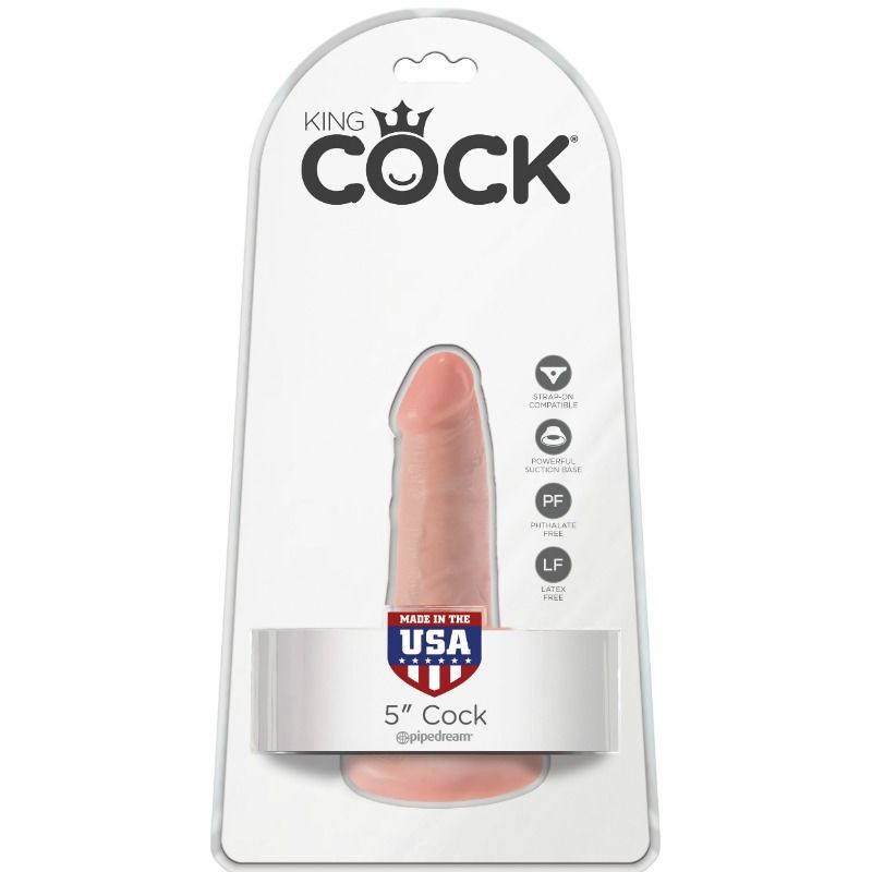 KING COCK - PÉNIS RÉALISTE 14 CM COULEUR NATURELLE