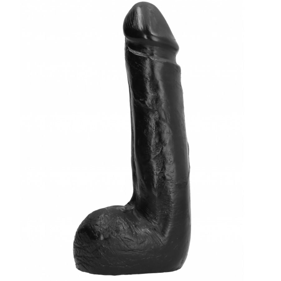 ALL BLACK - GODEMICHET RÉALISTE NOIR SOUPLE 20 CM