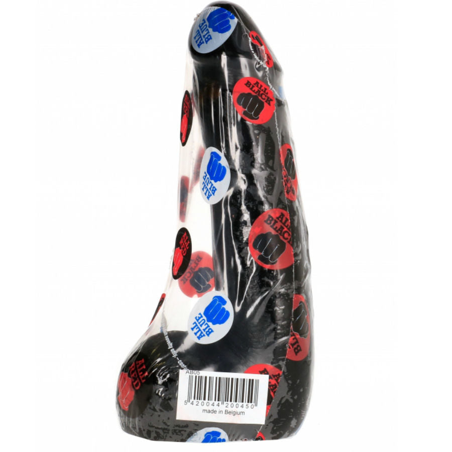 ALL BLACK - GODEMICHET RÉALISTE NOIR SOUPLE 20 CM