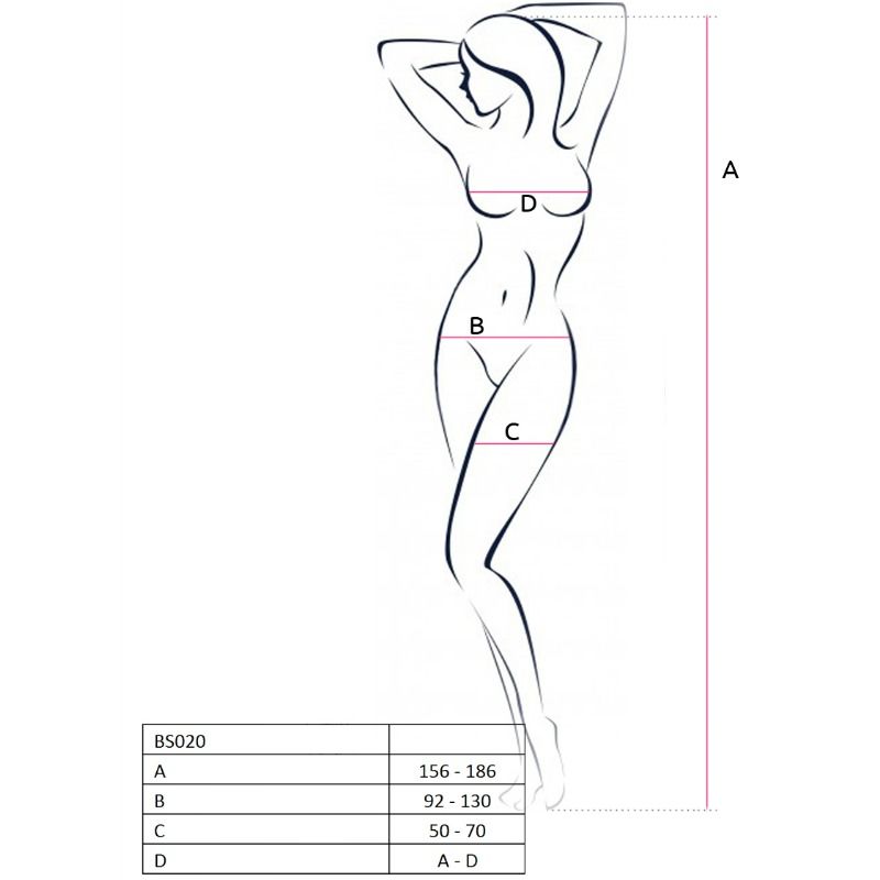 PASSION - WOMAN BS020 BODY BAS NEGRO TAILLE UNIQUE