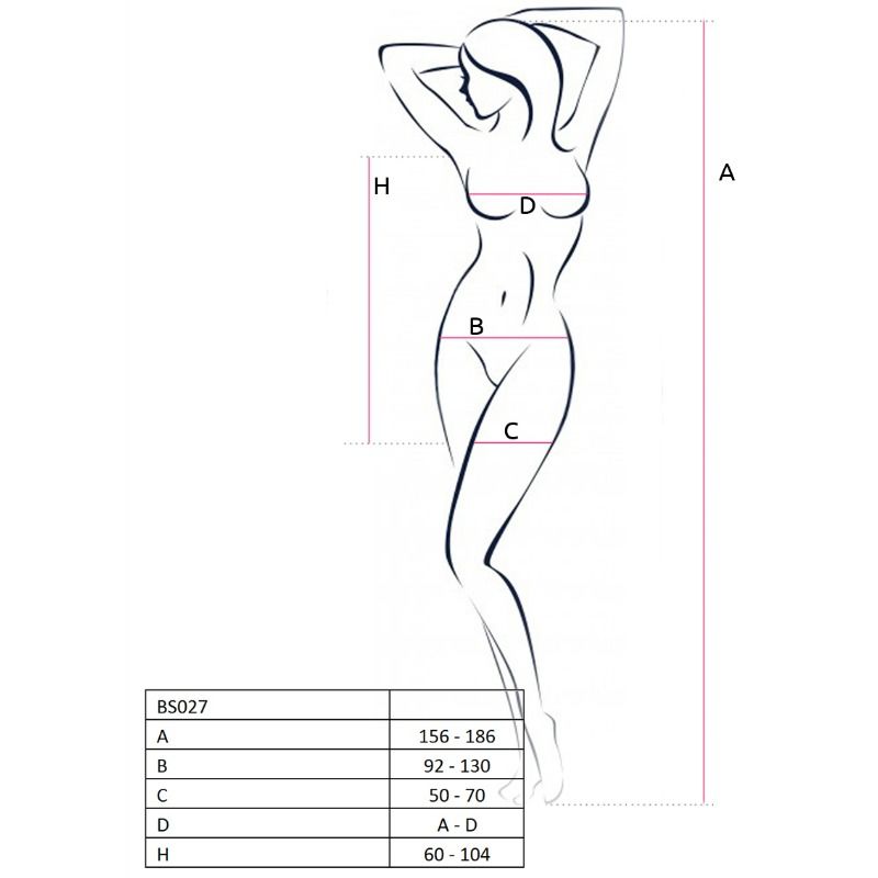 PASSION - FEMME BS027 BODYSTOCKING STYLE ROBE BLANC TAILLE UNIQUE