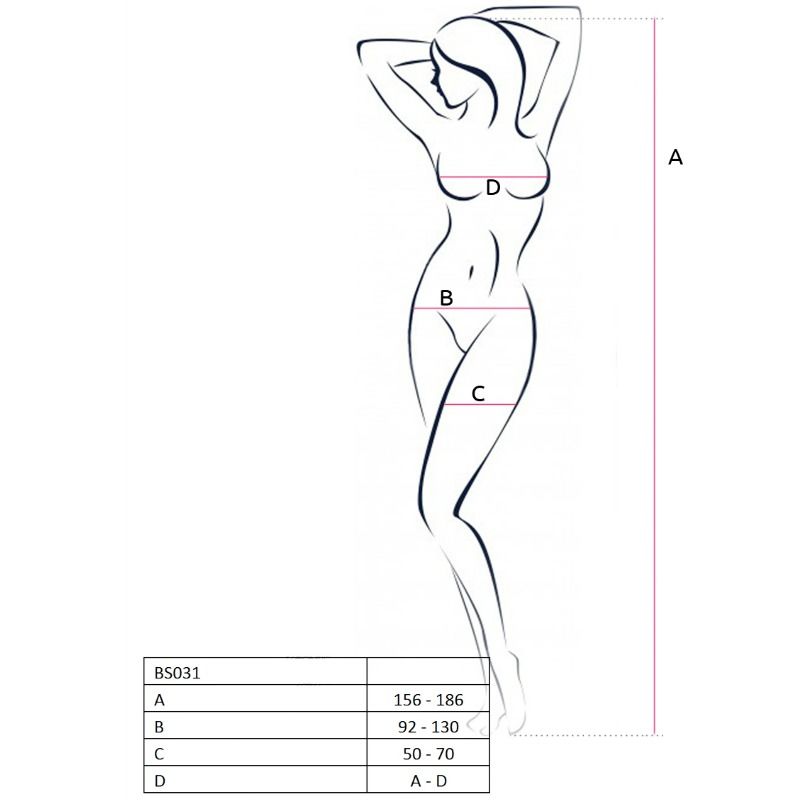 PASSION - BODY BAS BLANC TAILLE UNIQUE BS031