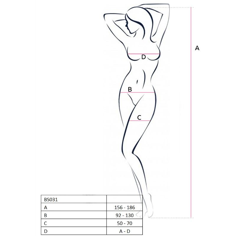 PASSION - FEMME BS031 BODYSTRING NOIR TAILLE UNIQUE