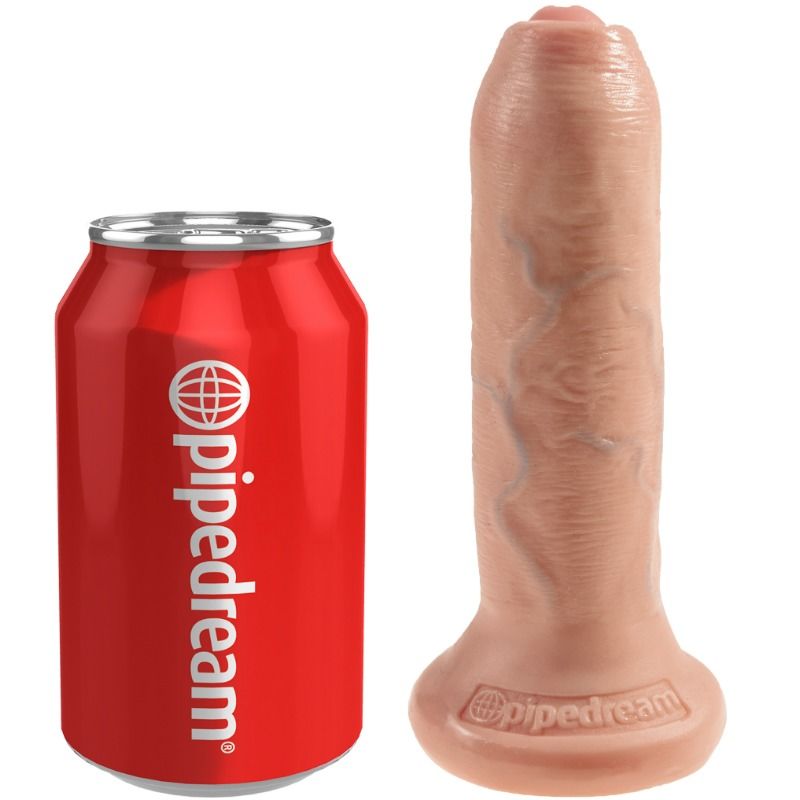 KING COCK - GODEMICHET RÉALISTE NON CIRCONCIS NATUREL 15 CM