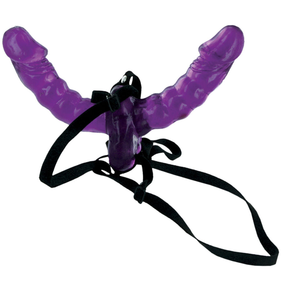 SÉRIE FETISH FANTASY - HARNAIS DOUBLE PÉNÉTRATION 15CM