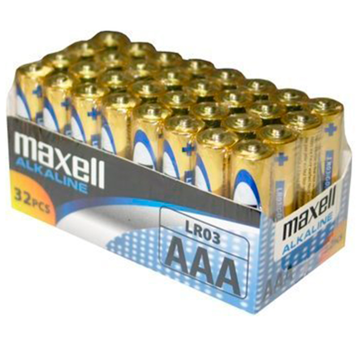 MAXELL - PILE ALCALINE AAA LR03 PACK*32 PILES