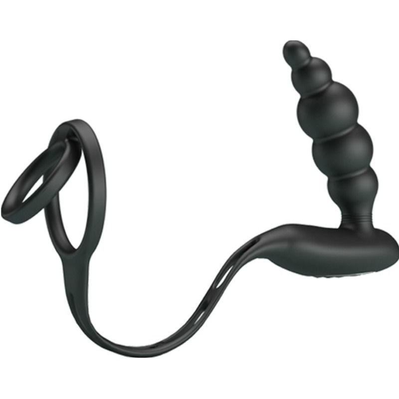 PRETTY LOVE - ANNEAUX PÉNIS AVEC PLUG VIBRANT